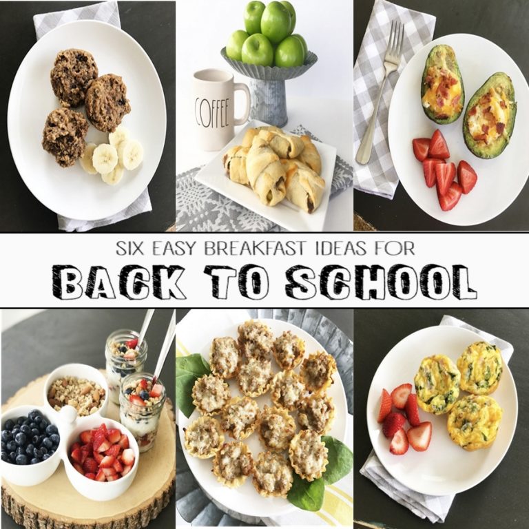 6 Easy Breakfast Ideas For Back To School - Crisp Collective