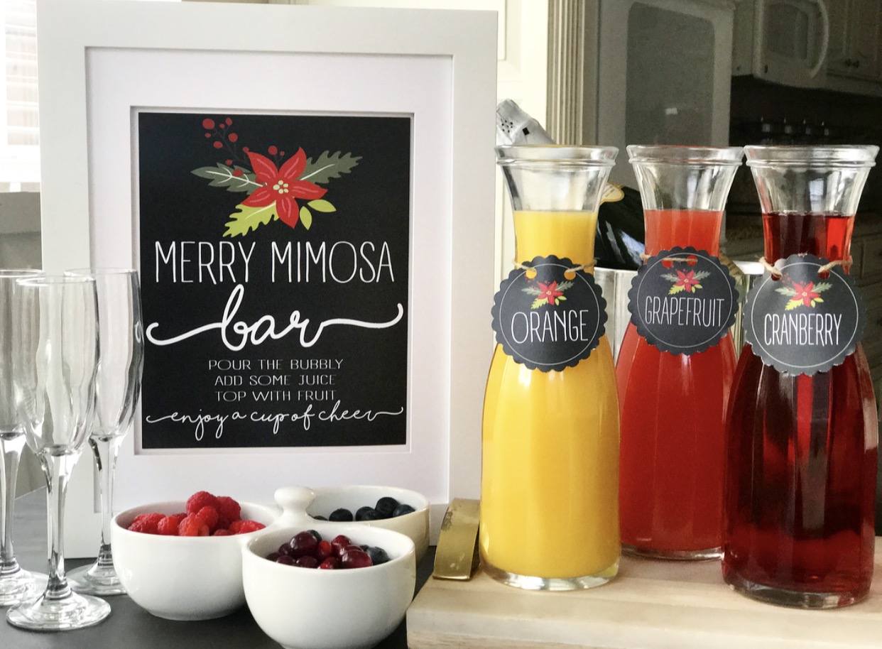 Christmas Brunch Merry Mimosa Bar - Crisp Collective