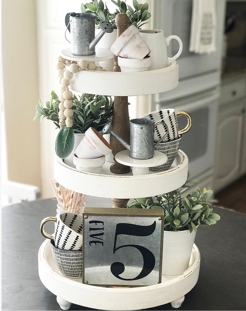 How To Style a Tiered Tray - Crisp Collective