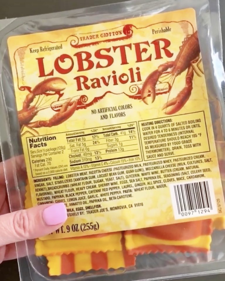 Trader Joe S Lobster Ravioli With Creamy Tomato Sauce