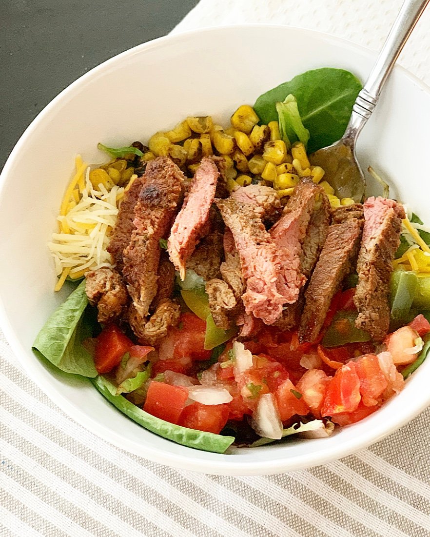 Trader Joe's carne asada salad 