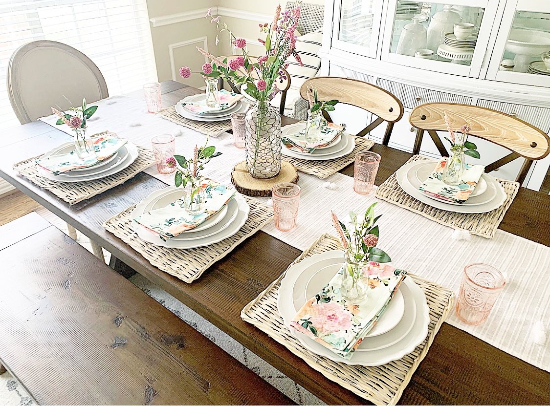 spring table decor 