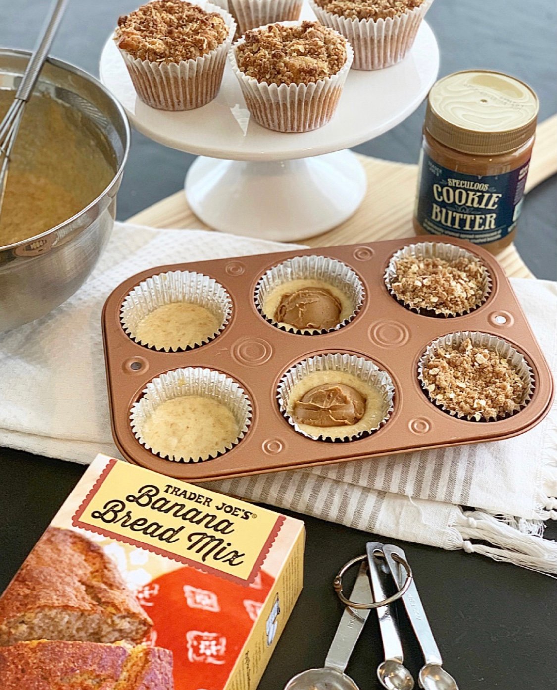 Cookie butter banana muffins