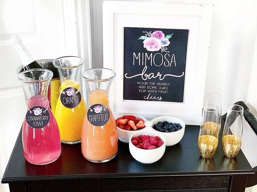 How to Create a Bridal Shower Mimosa Bar - unOriginal Mom