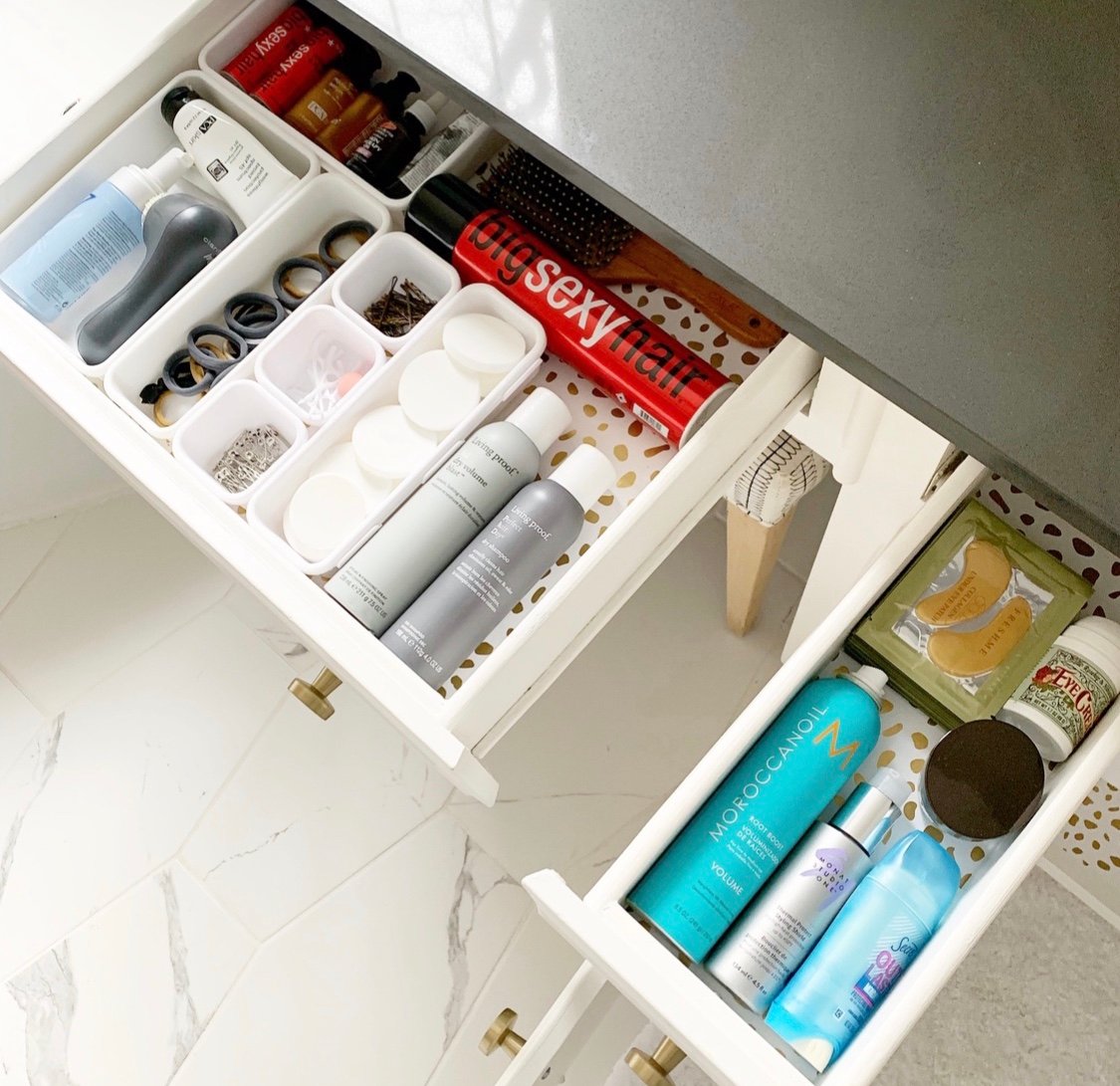 Bathroom Closet Organization - Crisp Collective