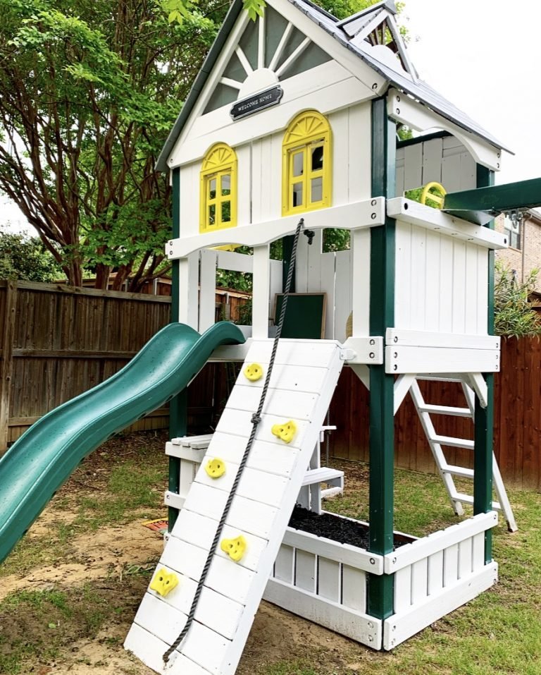 DIY Outdoor Play Set Makeover Crisp Collective