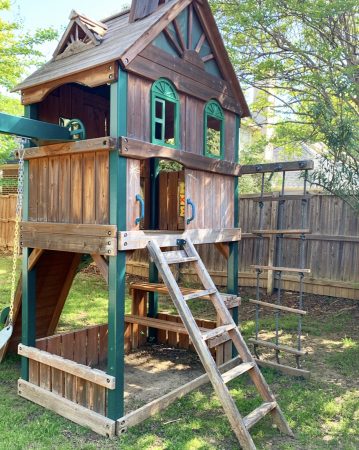 Diy: Outdoor Play Set Makeover - Crisp Collective