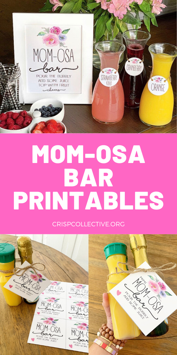 Mini MOMosa Bar Free Party Printables Crisp Collective
