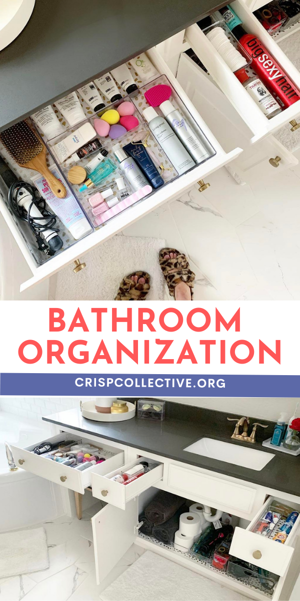 Bathroom Closet Organization - Crisp Collective