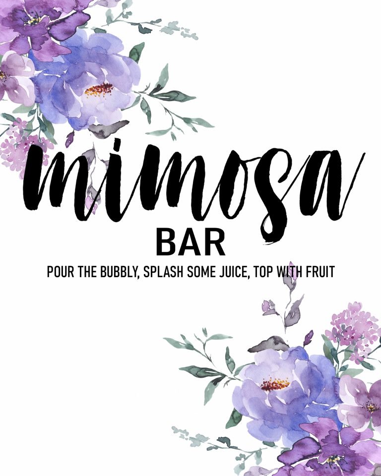 Mimosa Bar Printables - Crisp Collective